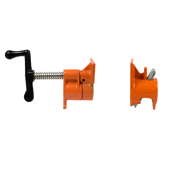 Randy & Travis Machinery 3/4" Wood Gluing Pipe Clamp Set (4 Pack) Heavy Duty Pro Woodworking Cast Iron Clamps & Vices