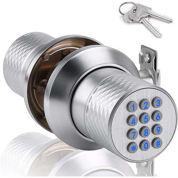 Randy & Travis Machinery Digital Electronic Code Door Lock Keyless Entry Keypad Programmable Knob Smart Door Locks