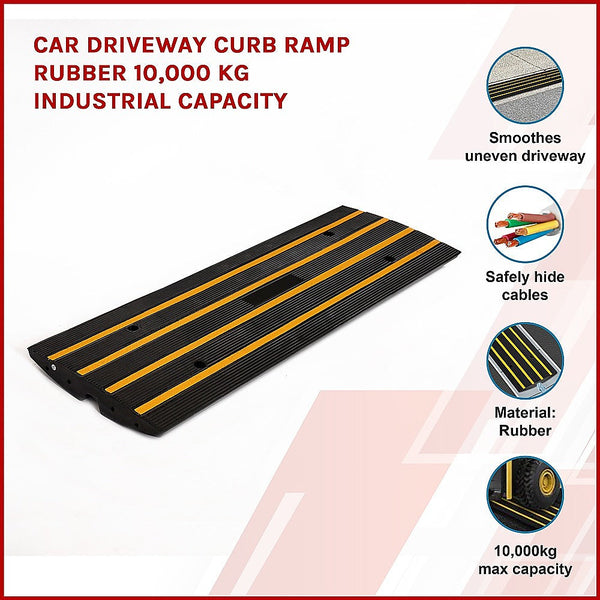 Randy & Travis Machinery Car Driveway Curb Ramp Rubber 10000 Kg Capacity Driveway Ramps