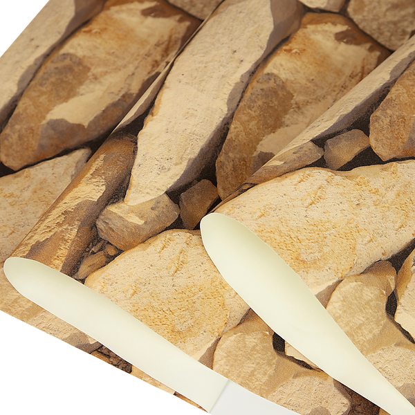 Wallpaper Rolls & Sheets Randy & Travis Machinery Rustic Rock Brick Wallpaper