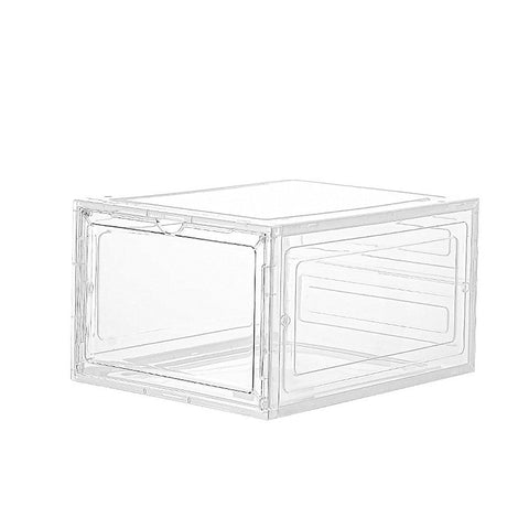 Randy & Travis Machinery Sneaker Display Case Shoe Storage Organizer Box Stackable Plastic Clear Magnetic Shoe Organisers