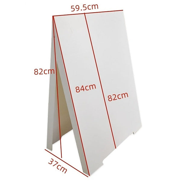 Double Side Sidewalk A-Frame Sign Sandwich Board Holds Graphic Plastic Panels