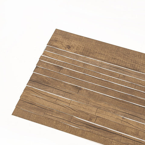 Randy & Travis Machinery Vinyl Floor Tiles Self Adhesive Flooring Smoked Eucalyptus Wood Grain 16 Pack 2.3Sqm Vinyl Flooring