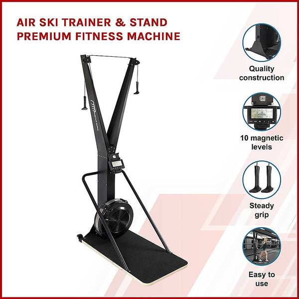 Randy & Travis Machinery Air Ski Trainer Stand Premium Fitness Rowing Machines