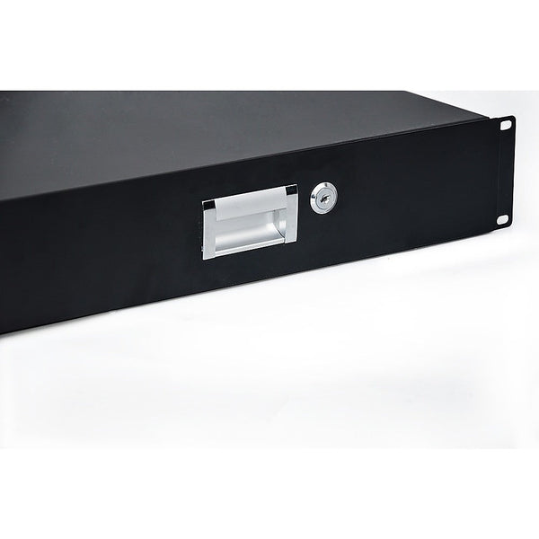 Randy & Travis Machinery 19" Rack Mount 2U Locking Drawer Pro Audio Dj Server Storage Cabinet Parts & Accessories
