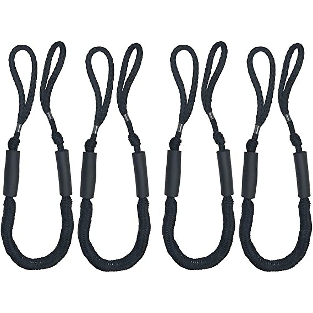 Randy & Travis Machinery 4 Pack Marine Dock Line Boat Mooring Rope Anchor Cord Stretch Other Safety Equipment