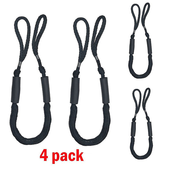 Randy & Travis Machinery 4 Pack Marine Dock Line Boat Mooring Rope Anchor Cord Stretch Other Safety Equipment