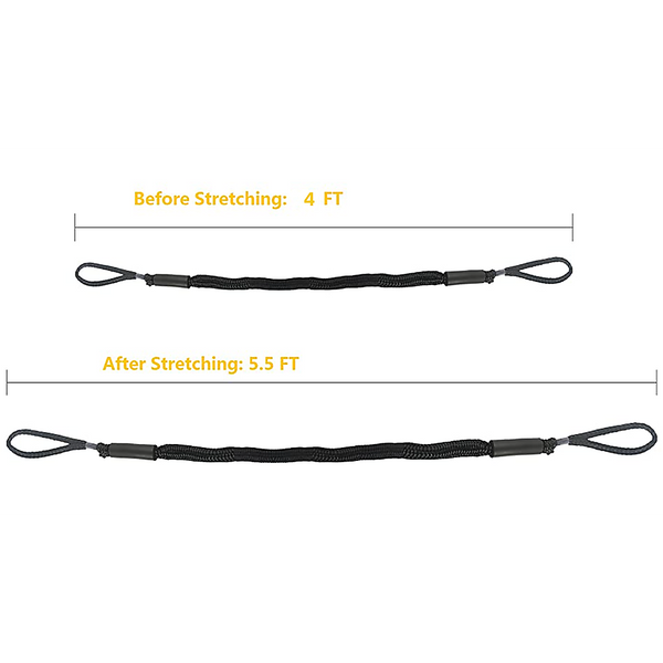 Randy & Travis Machinery 4 Pack Marine Dock Line Boat Mooring Rope Anchor Cord Stretch Other Safety Equipment