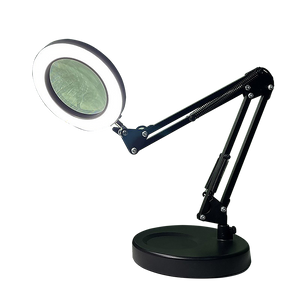 10X Magnifying Glass Desk Light Magnifier Led Lamp Reading With Base
