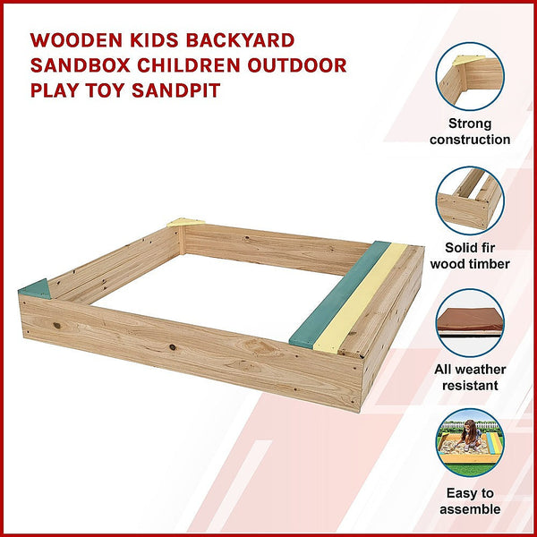 Brienz Kids Backyard Sandbox Children Outdoor Play Toy Sandpit Sandpit Toys
