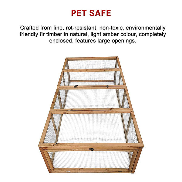 Randy & Travis Machinery Chicken Coop Large Run Guinea Pig Cage Villa Extension Rabbit Hutch House Pen Small Animal Cages & Hutches