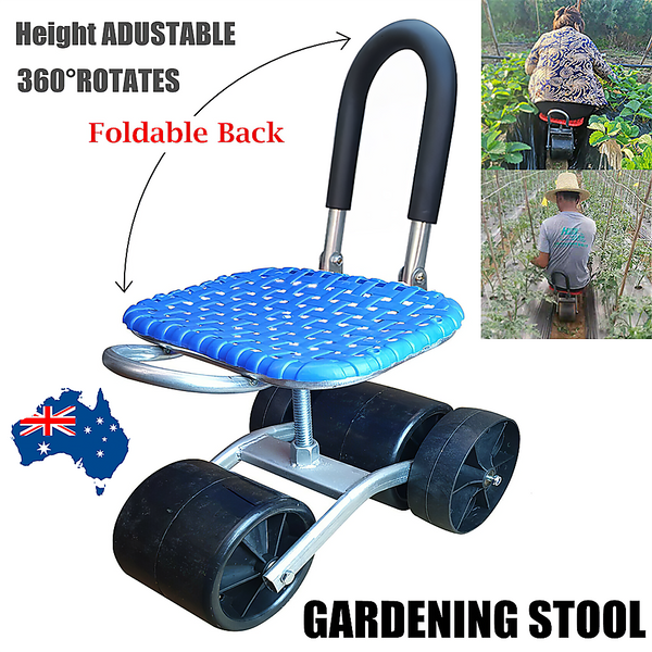 Gardening Seat Portable Height Folding Stool Kneeling Pad Garden Kneelers & Seats