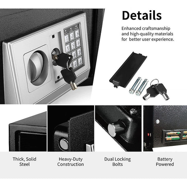 Randy & Travis Machinery Safe Security Box Electronic Digital Lock Safes