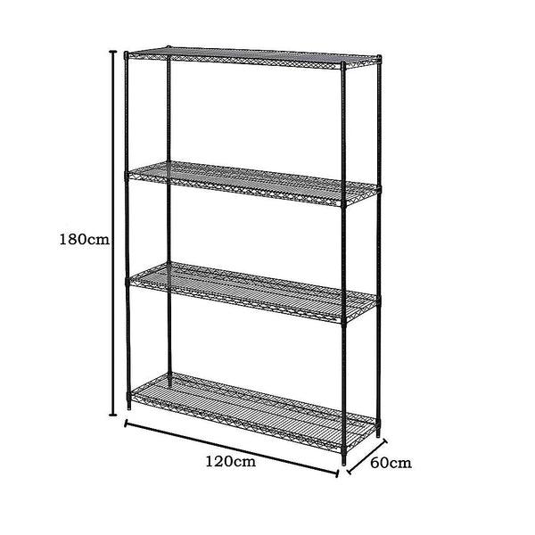 Palermo Modular Wire Storage Shelf 600 1800Mm Steel Shelving Tool Shelving & Racking Systems