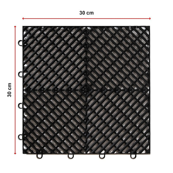 Randy & Travis Machinery Vented Garage Floor Tiles | Snow Water Drainage 30X30cm Floor & Wall Tiles