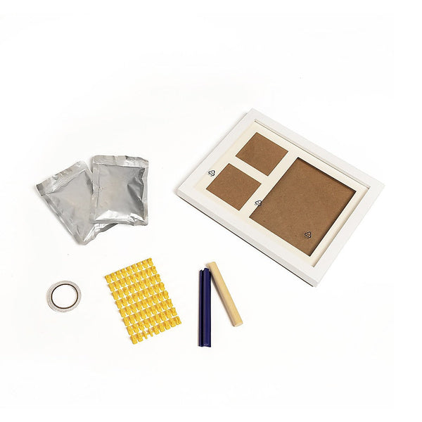 Randy & Travis Machinery Little One Hand Foot Print Clay Cast Kit Photo Picture Frame Christening Gift Photo Frames