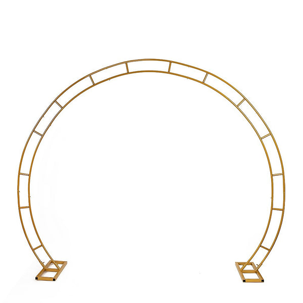 Randy & Travis Machinery 260Cm Gold Metal Wedding Arch Round Balloon Birthday Party Venue Decorations
