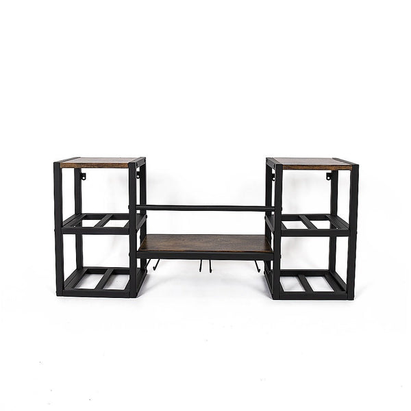 Randy & Travis Machinery Wall Mounted Wine Rack 3 Stem Glass Holder Storage Organiser Racks