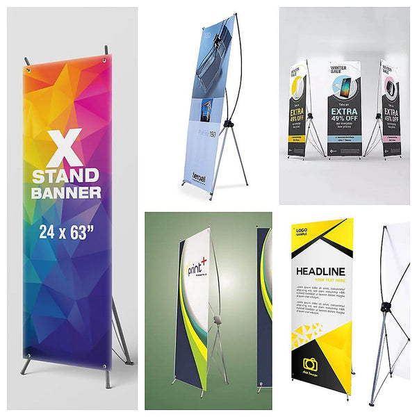 Randy & Travis Machinery X Banner Stand 180 90Cm Portable Display Restaurant Signs