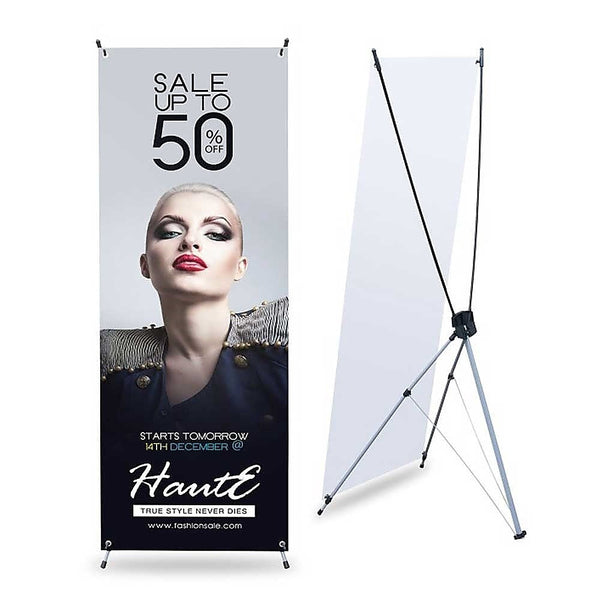 Randy & Travis Machinery X Banner Stand 180 90Cm Portable Display Restaurant Signs