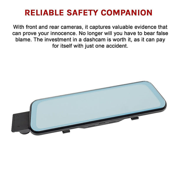 Randy & Travis Machinery Dash Camera 1080P Front And Rear Smart Car Dvr Recorder Night Vision 10" Rear View Monitors/Cams & Kits