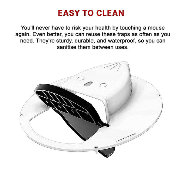 Randy & Travis Machinery 2 X Flip N Slide Bucket Lid Mouse Rat Trap Automatic With Ladder Reusable Animal & Rodent Control