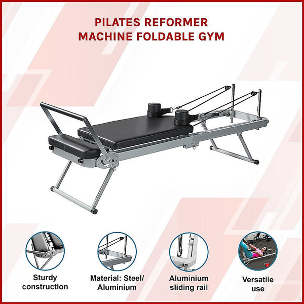 Randy & Travis Machinery Pilates Reformer Foldable Gym Yoga & Pilates Accessories