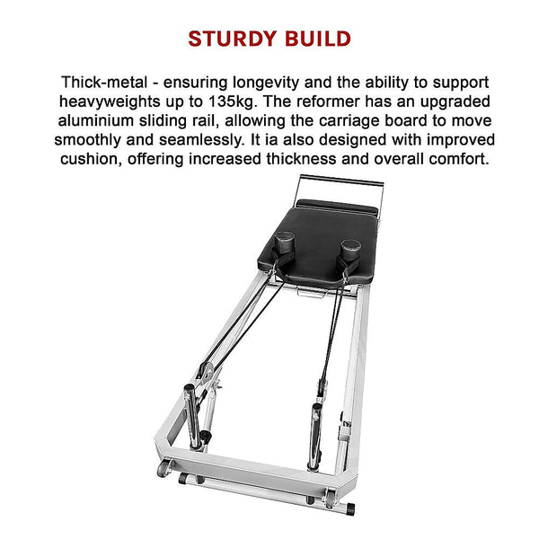 Randy & Travis Machinery Pilates Reformer Foldable Gym Yoga & Pilates Accessories