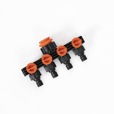 Randy & Travis Machinery 4 Way Hose Connector Tap Irrigation Garden Kit Connectors Valves & Accessories