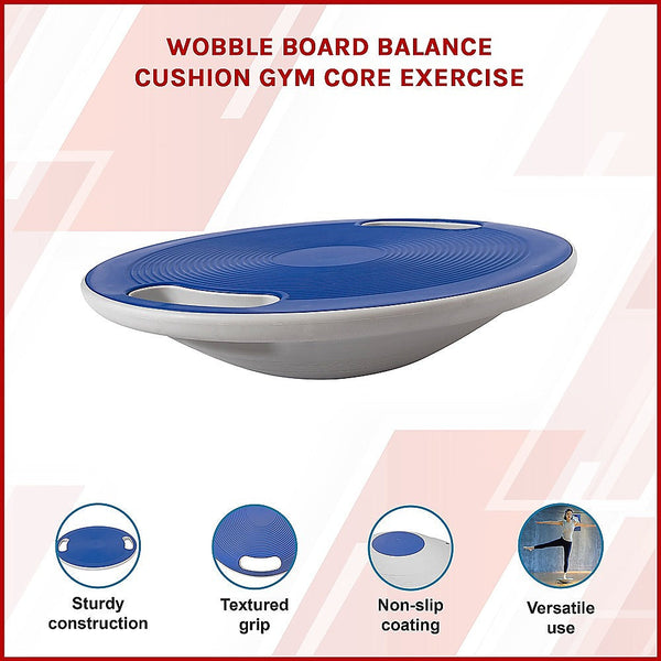 Randy & Travis Machinery Wobble Board Balance Cushion Gym Core Exercise Other Equipment & Gear