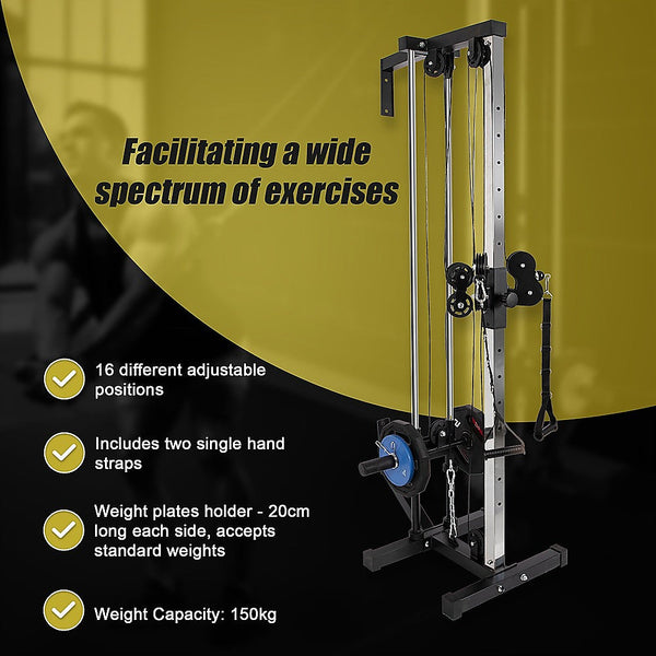 Randy & Travis Machinery Wall Mounted Dual Pulley Tower Home Gyms