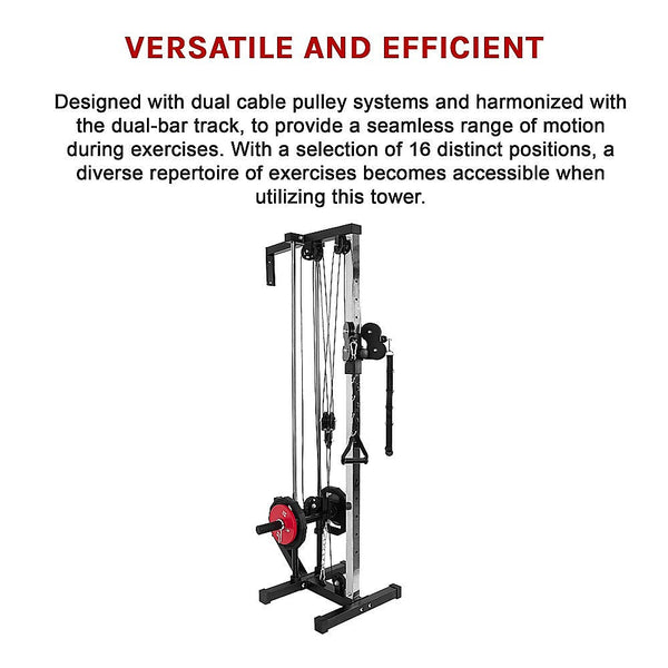 Randy & Travis Machinery Wall Mounted Dual Pulley Tower Home Gyms