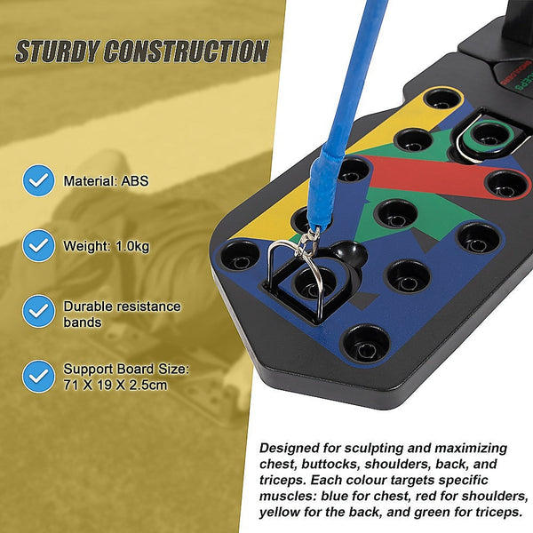 Randy & Travis Machinery Push Up Board Rack System 13 In 1 Body Building Exercise Workout Tools Push Up Stands