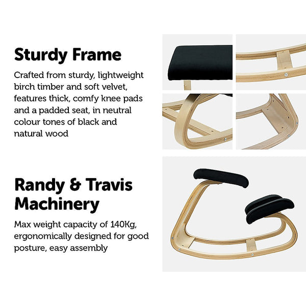 Randy & Travis Machinery Kneeling Office Chair Ergonomic Rocking Posture Improving Stool Office Chairs