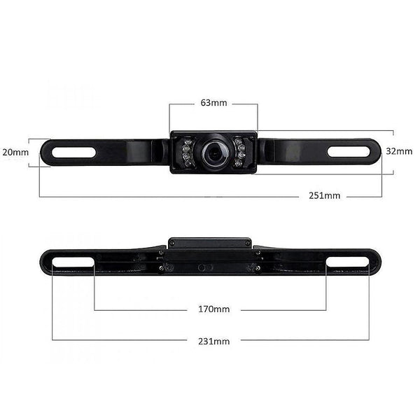 Randy & Travis Machinery 120 Degrees Camera Mirror Car Rear View Reverse Night Vision Parking System Kit Rear View Monitors/Cams & Kits