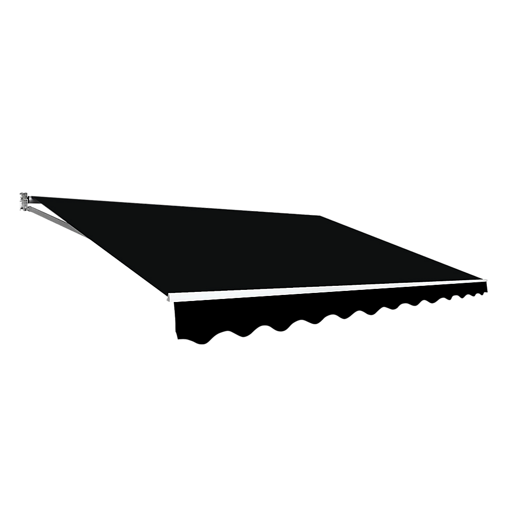 Bariloche Outdoor Folding Arm Awning Retractable Sunshade Canopy Black 3.0M X 2.5M Awning & Canopy Parts