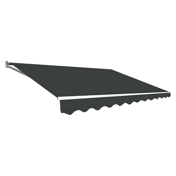 Bariloche Outdoor Folding Arm Awning Retractable Sunshade Canopy Grey 5.0M X 2.5M Awning & Canopy Parts