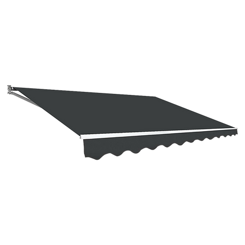 Bariloche Outdoor Folding Arm Awning Retractable Sunshade Canopy Grey 5.0M X 3.0M Awning & Canopy Parts