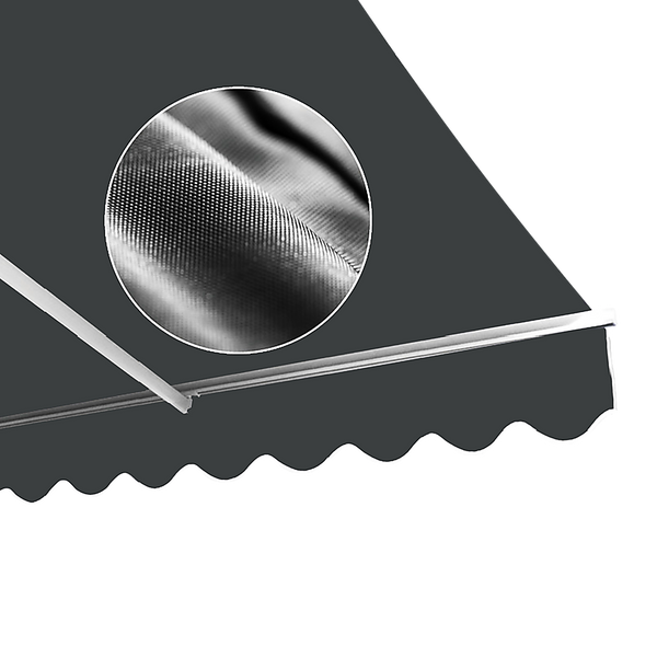 Bariloche Motorised Outdoor Folding Arm Awning Retractable Sunshade Canopy Grey 5.0M X 3.0M Awning & Canopy Parts