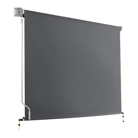 Bariloche Retractable Straight Drop Roll Down Awning Garden Patio Screen 2.1X2.5M Awning & Canopy Parts