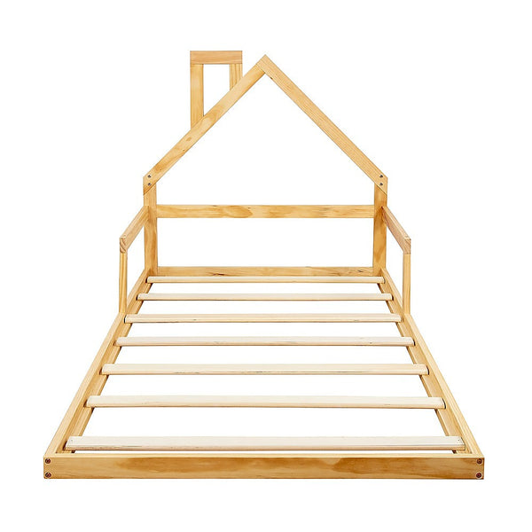 Palermo Pine Wood Floor Bed House Frame For Little One Single Bed Frames
