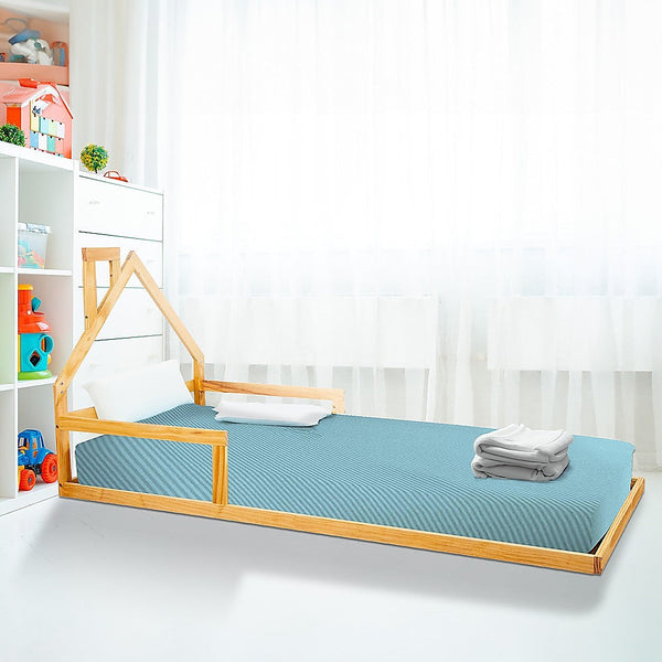Palermo Pine Wood Floor Bed House Frame For Little One Single Bed Frames