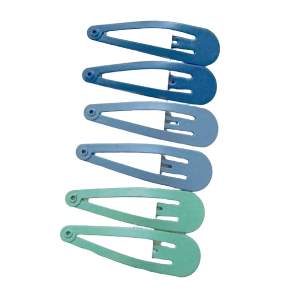 Essential Snap Hair Clips Black 12 Pieces Hair Accessories
