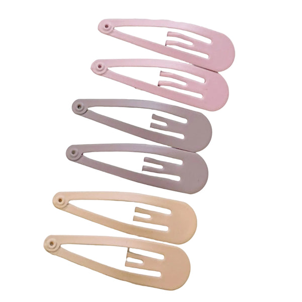 Essential Snap Hair Clips Black 12 Pieces Hair Accessories