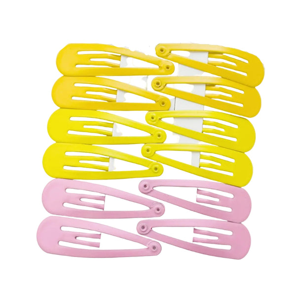 Essential Snap Hair Clips Black 12 Pieces Hair Accessories