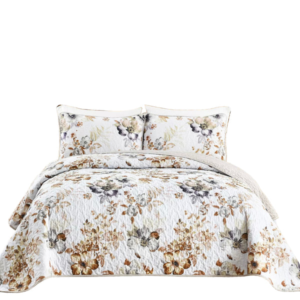 Zen Quilted Bedspread And Pillow Covers Set: Find Your Inner Peace Queen Size Queen Doonas