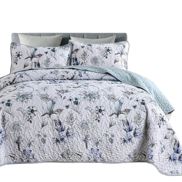 Yearning Quilted Coverlet And Pillowcovers Set: For Better Night's Sleep Queen Size Queen Doonas