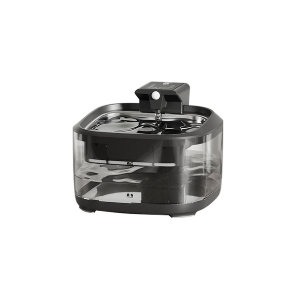 Elosung Smart Pet Water Fountain 4.5L Stainless Steel Automatic Dispenser Black Dog Fountains