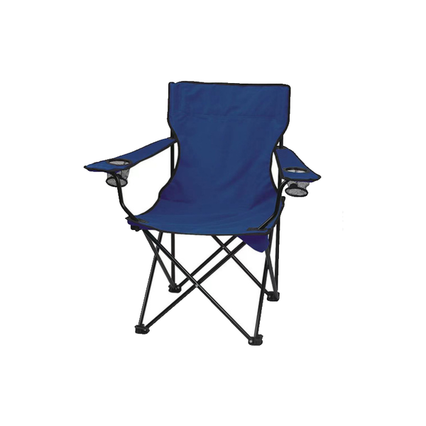 Elosung Blue Folding With Armrests Cup Holder 2 Pack Camping Chairs
