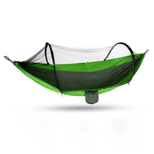 Outdoor Camping Hammock With Mosquito Net Lightweight 260X140cm Portable Travel & Hiking Gear Green Hammocks